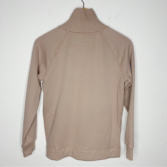 Athleta Cozy Karma Side Zip Funnel Neck Sweater in Mocha Latte Size XXS - Picture 7 of 10